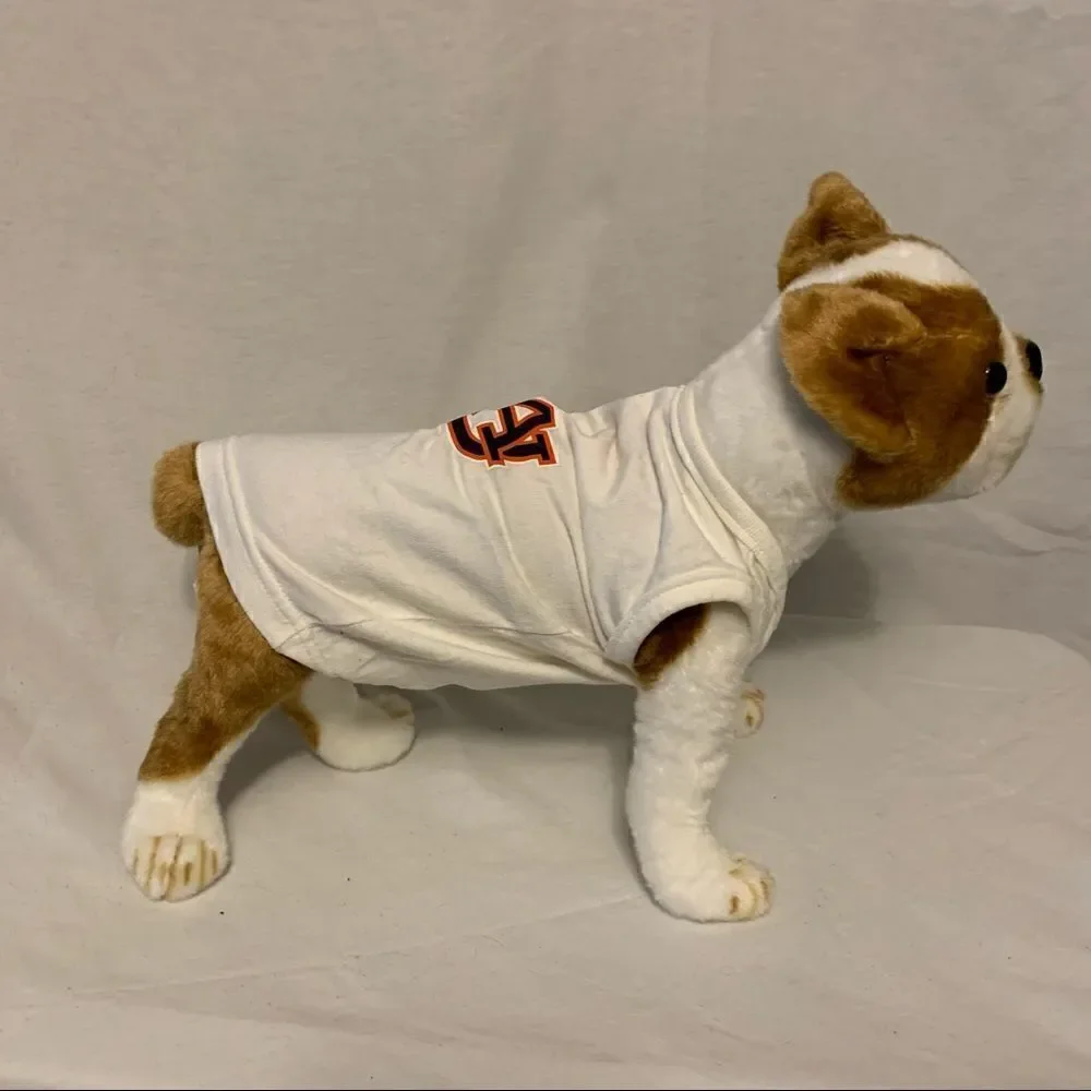 Auburn Tigers Logo White Doggie T-Shirt Sz M